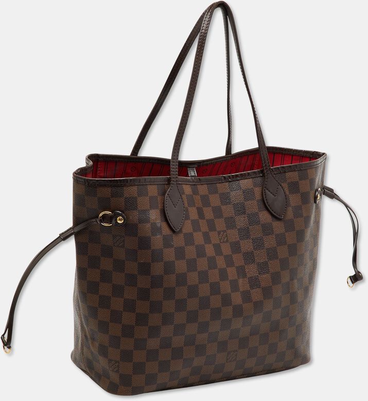 Louis Vuitton Preowned Louis Vuitton Damier Ebene Canvas Neverfull Bag, Packshot View