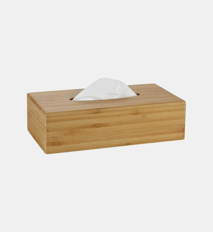 Andrea House Bamboo Wood Tissue Box, Packshot View