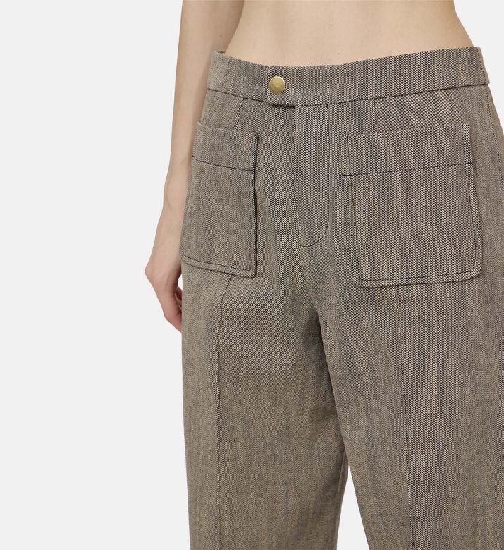 Harold Two-tone Cotton Twill Trousers