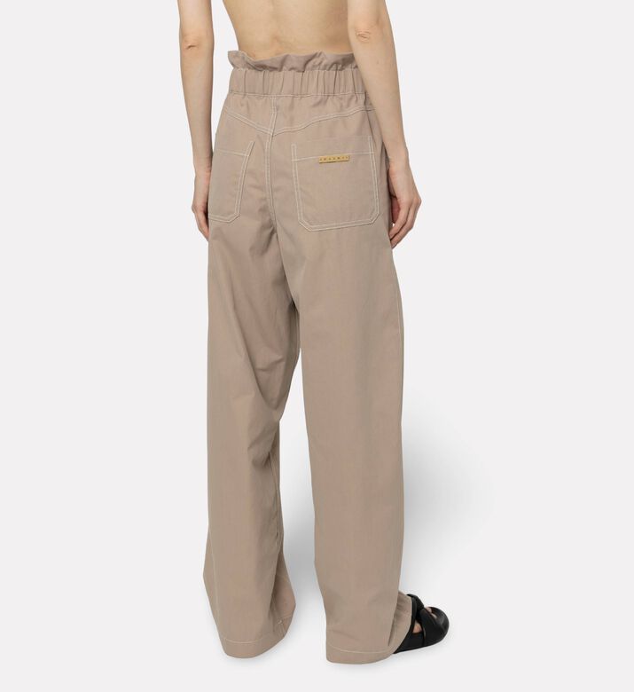 Marni Elastic Waistband Wide-leg Pants, Model View