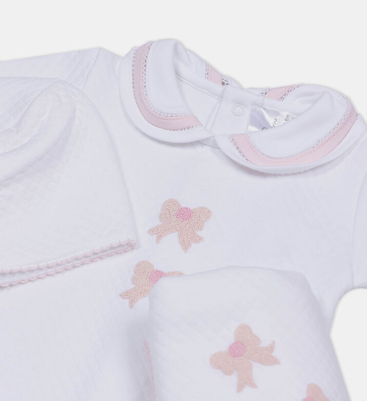 Double Bow Romper 3-piece Set Double Bow Romper 3-piece Set