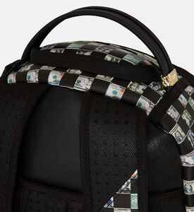 حقيبة ظهر كلاسيكية بنقشة مربعات