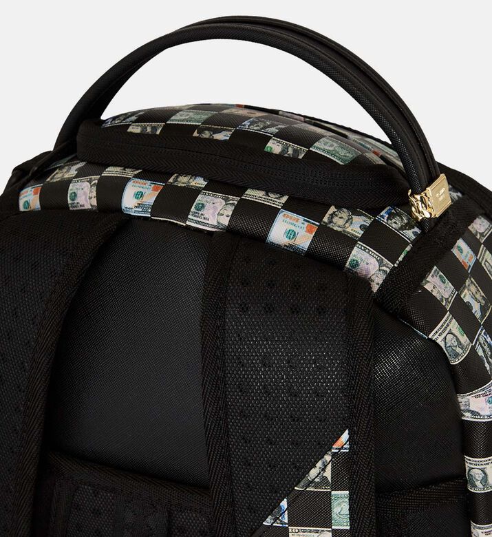 حقيبة ظهر كلاسيكية بنقشة مربعات