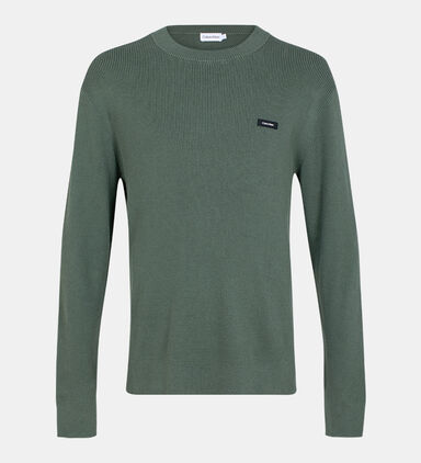 Cotton Logo Long Sleeve Sweater