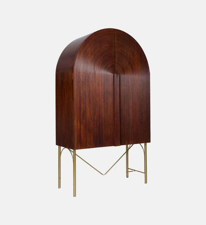 Home Deco and More Pillar Mango Wood Cabinet, Packshot View