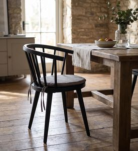 Home Deco and More Augusta Wooden Dining Chair, Natural, 53x48x76-cm, Packshot View