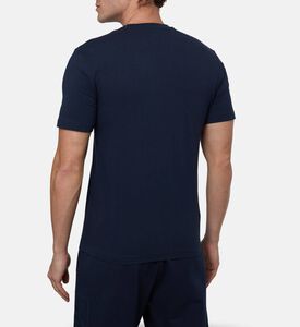 EA7 Short-sleeve Crewneck T-shirt, Blue, L, Model View