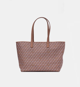 Maya.M Vegan Leather Medium Tote Bag, Terracotta, Packshot View
