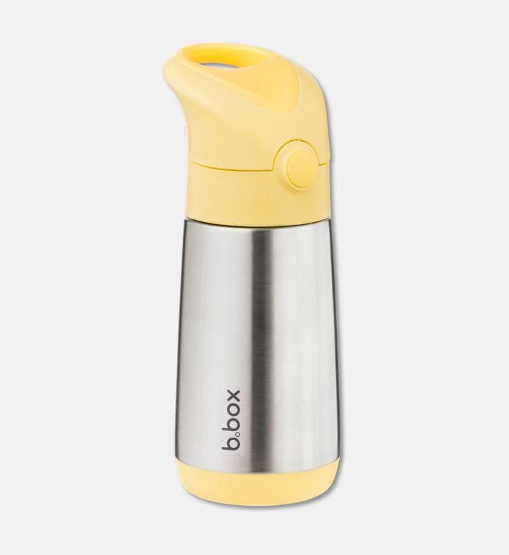 B.Box Lemon Twist Insulated Bottle, Yellow, Packshot View