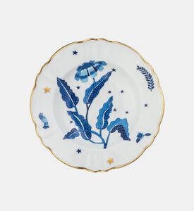 Porcelain Floral Gold Soup Plate