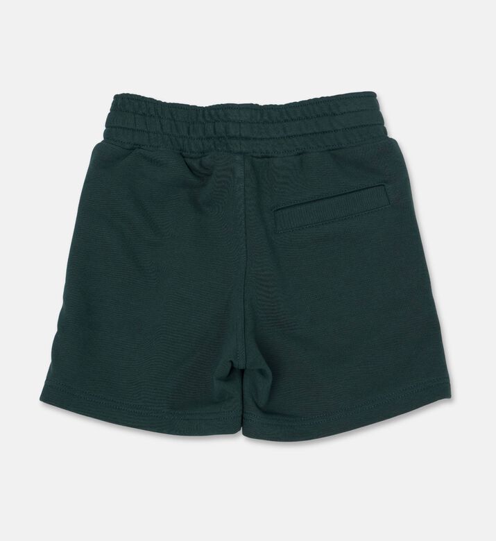 Givenchy Fleece Embroidered Drawstring Waist Shorts, Dark-green, 12y, Packshot View