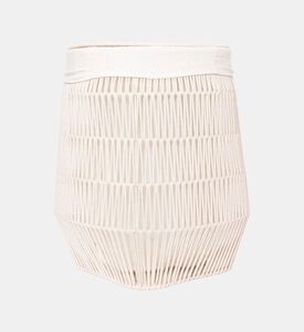 Home Deco and More Cotton Rope Lining Laundry Basket, Beige, 40-cm, Packshot View