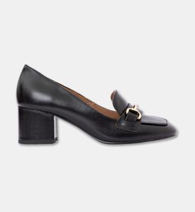 Lola Cruiz Creased Leather Med Heel Pumps, Black, Eu-41, Packshot View