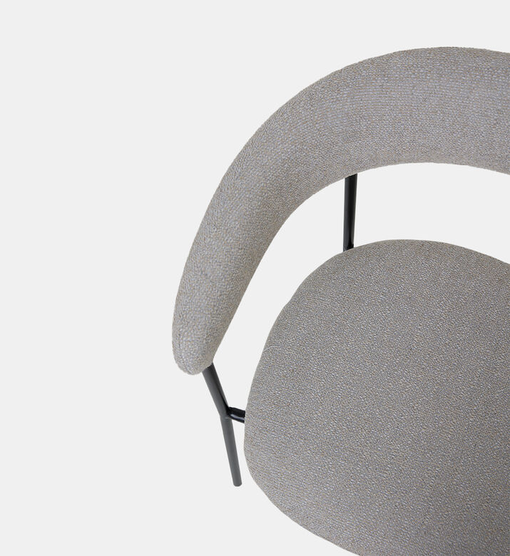 Dan Form Plenti Boucle Fabric Dining Chair, Taupe, Packshot View Dan Form Plenti Boucle Fabric Dining Chair, Taupe, Packshot View