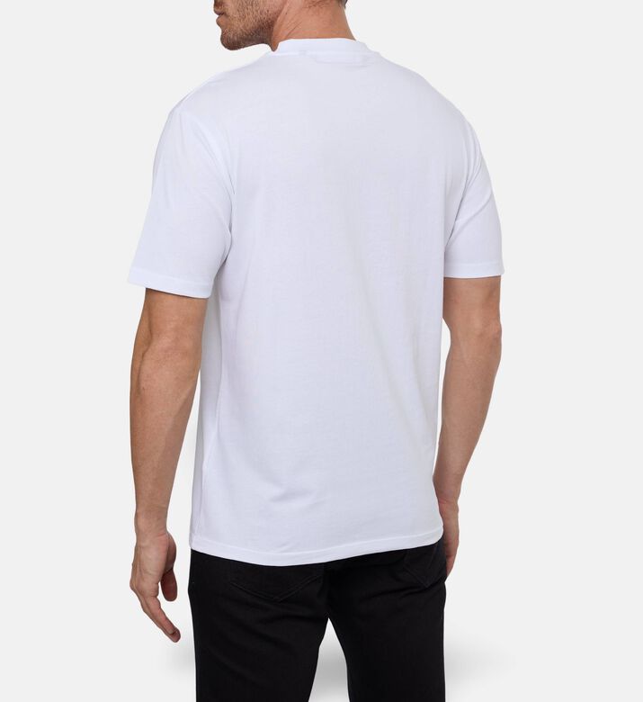 Karl Lagerfeld Jersey Cotton Printed Oversized T-shirt, Model View