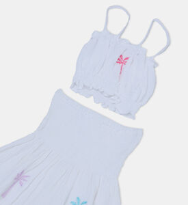 Palm Tree Embroidered Set