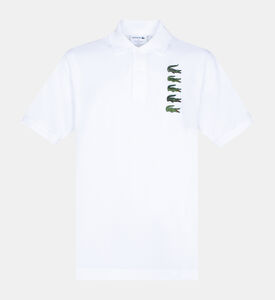 Croc Badge Pique Polo Shirt