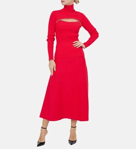 Chest Cut-out Detail Ribbed Top