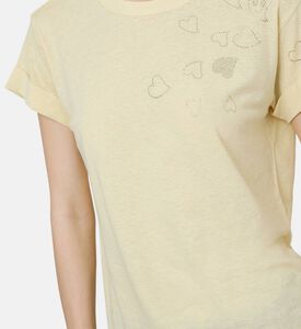 قميص أنيا مزين بحجر الراين