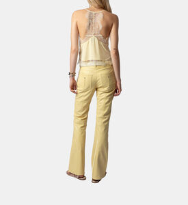 كاميسول كلودي حرير مزين بدانتيل