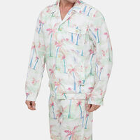 Printed Tencel-hemp Blouson
