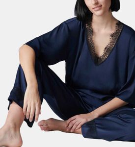 بلوزة بأكمام من الساتان سيكريتس