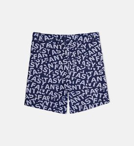 Billy Graphic Text Pattern Boy Shorts