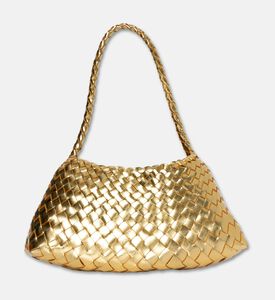 Dragon Diffusion Rosanna Woven Leather Baguette Bag, Gold, Packshot View