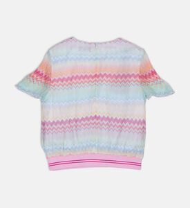Rainbow Zigzag Knit Top