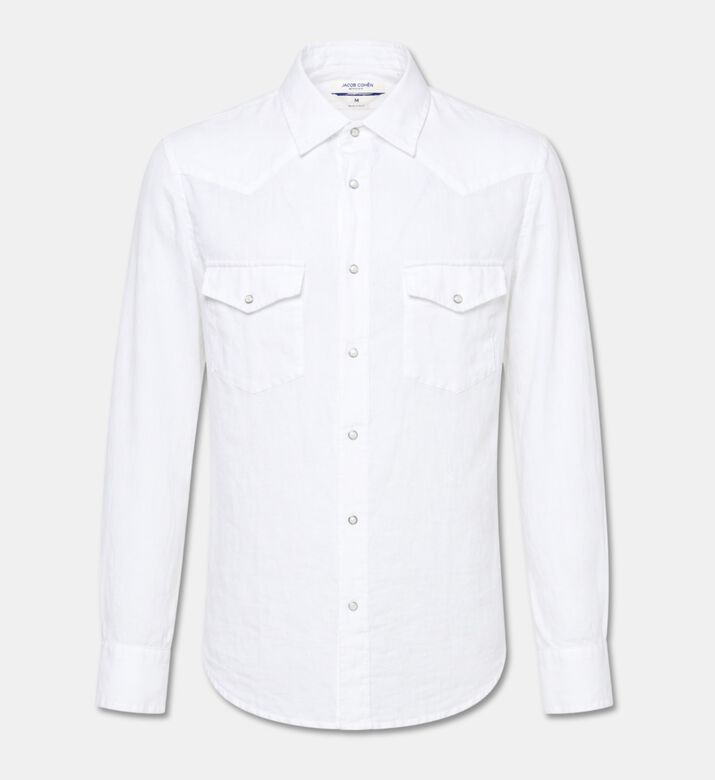 Jacob Cohen Linen Long-sleeve Shirt, Packshot View