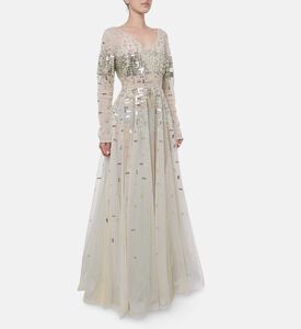 Christophe Guillarme Tonal-embroidery Straight Dress, White, 42, Model View