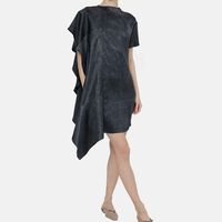 Short-sleeve Asymmetrical Dress