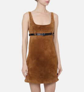 Sleeveless Suede Dress