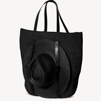 Raffia Leather All-in-one Travel Tote Bag