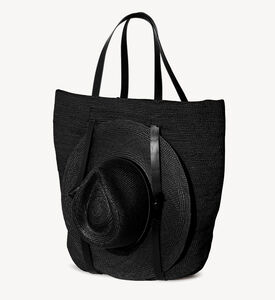 Raffia Leather All-in-one Travel Tote Bag Raffia Leather All-in-one Travel Tote Bag