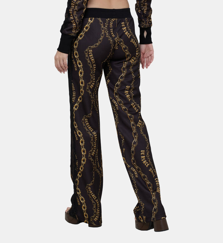 Chain-print Flared Pants