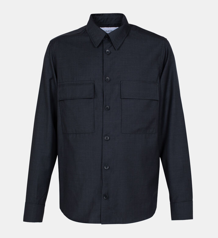 Flap Pocket Wool Shirt
