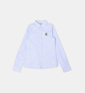 Cotton Teddy Bear Motif Shirt