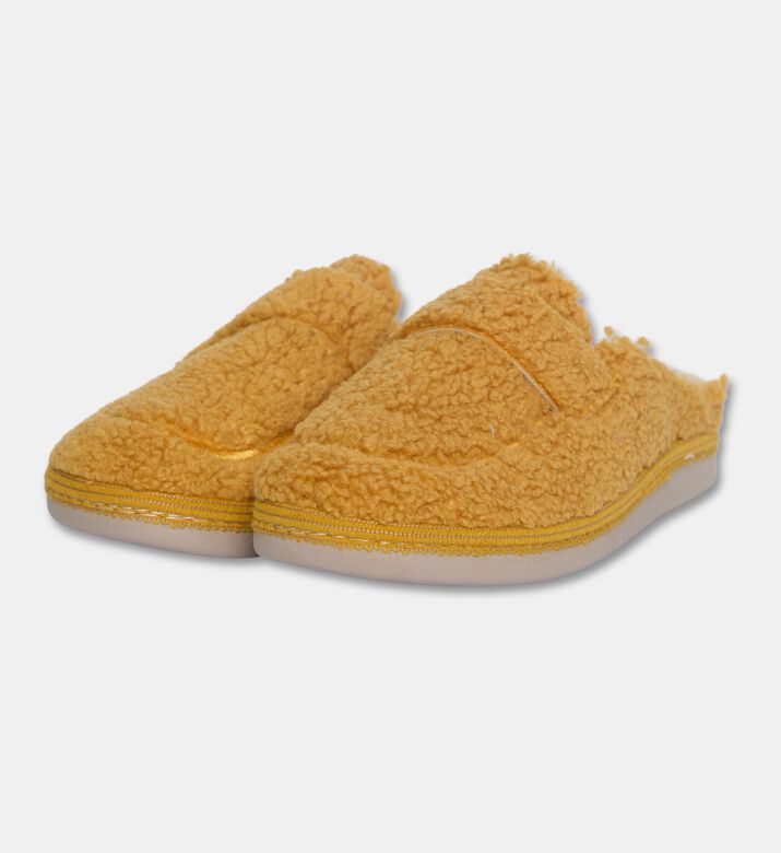 Salvi Sturdy Fleece Slippers, Yellow, Eu-40, Packshot View