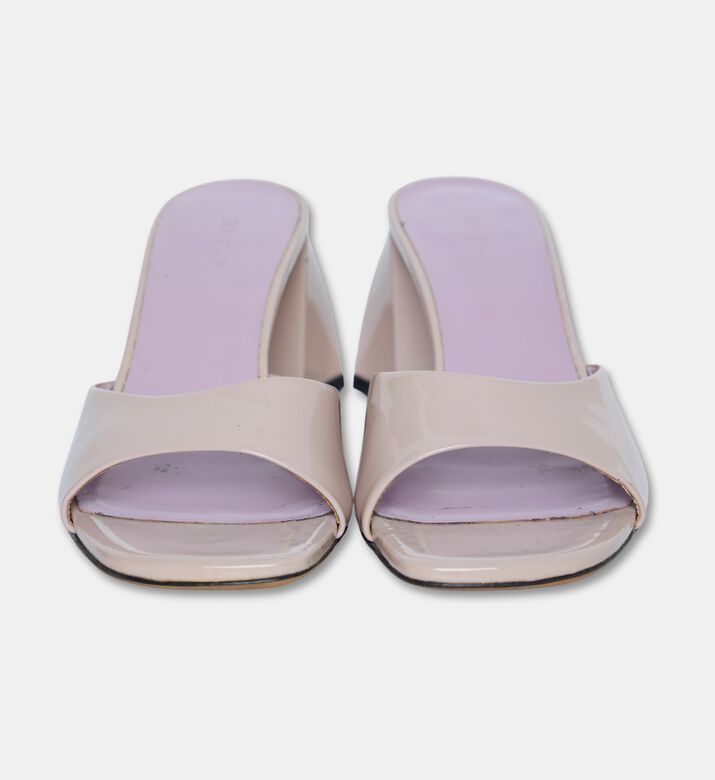 By Far Romy Leather Square Toe Mules, Packshot View
