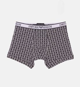 Emporio Armani Cotton Logo-waistband Three-pack Boxer Briefs, Black, M, Packshot View