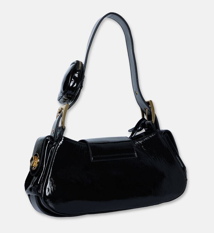 Manc Aurora Logo-detail Shoulder Bag, Black, Packshot View