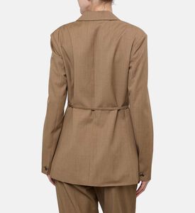 Samsoe Button Closure Long-sleeve Blazer, Model View