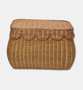 Home Deco and More Large Rectangular-shape Laundry Basket, Beige, M, Packshot View