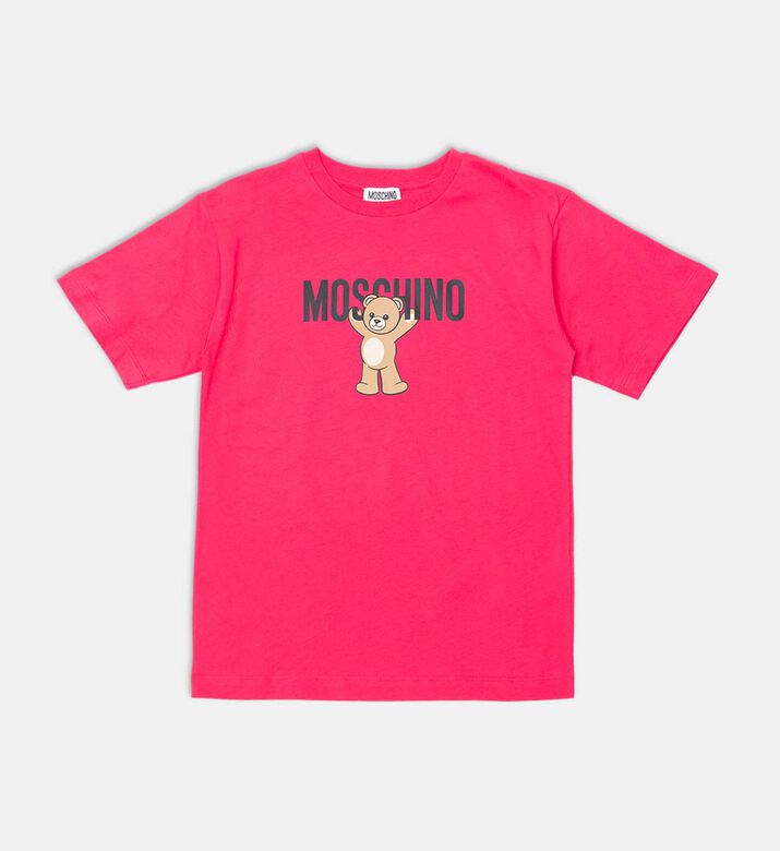 Cotton Teddy Bear Logo-print Short-sleeve T-shirt