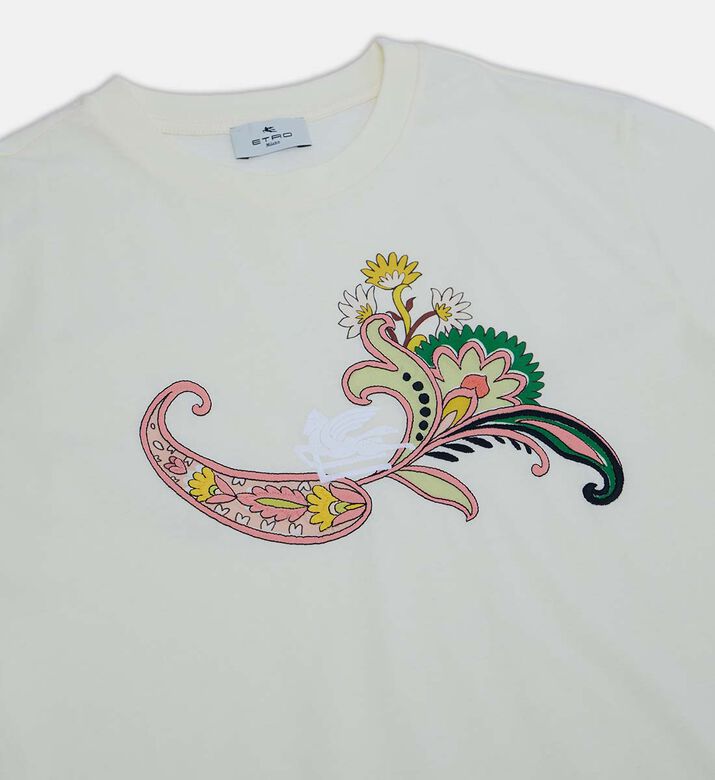 تيشيرت بيغاسو بياقة دائرية بطبعة بيزلي