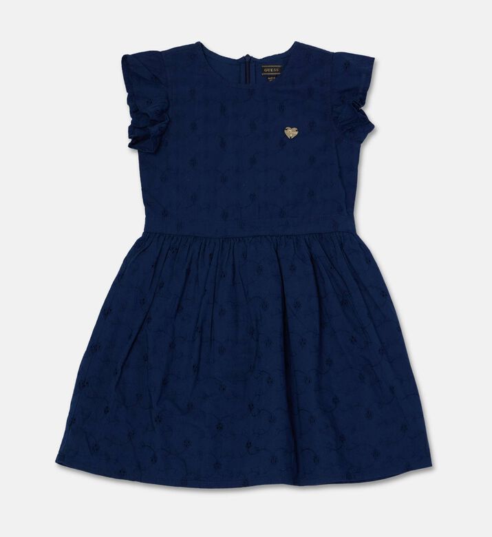 Guess Floral-embroidery Flared Dress, Packshot View