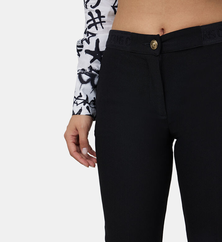 Logoed Band Cigarette Trousers