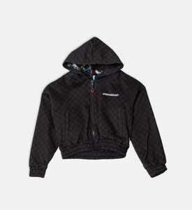 Floral Checkered Full-zip Jacket Floral Checkered Full-zip Jacket