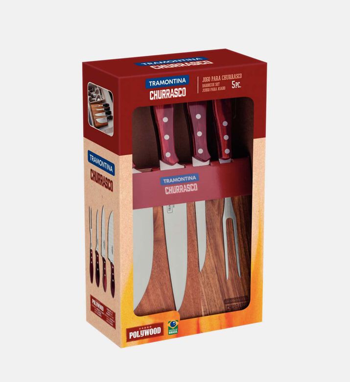 Polywood Barbecue 5-piece Set - 22 X 11.5 X 37 Cm Polywood Barbecue 5-piece Set - 22 X 11.5 X 37 Cm